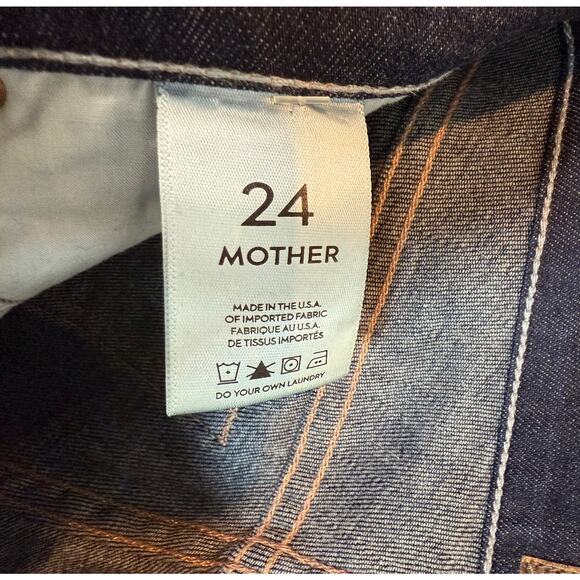 $258 MOTHER Jeans The Rascal in Love Potion #9 Size 24 - Picture 4 of 6